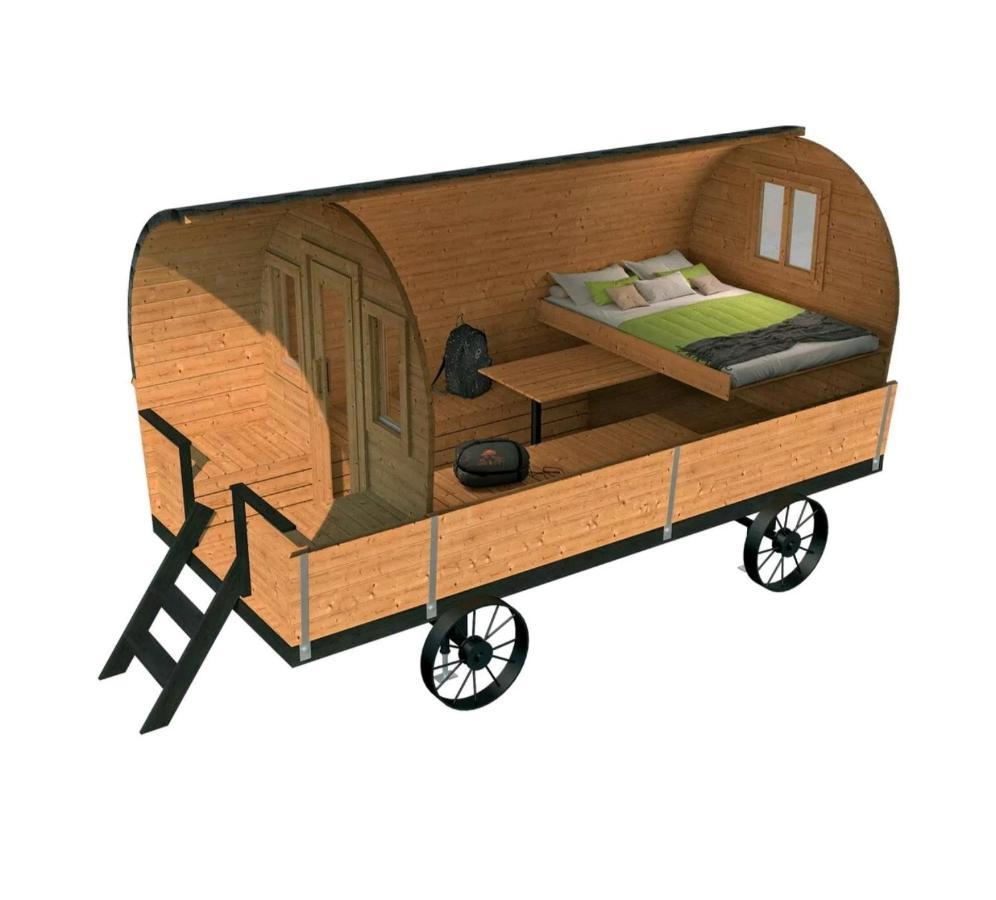 Fasshotel Westernwagen, Beheizt 2-3 Personen كيرشنسيتنباخ المظهر الخارجي الصورة